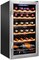 Ivation 24-Bottle Wine Cooler, Stainless Steel Freestanding Wine Fridge with Lock